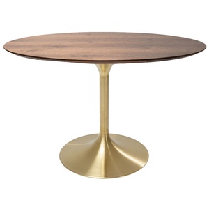 Table 120cm INVITATION Kare Design noyer-laiton