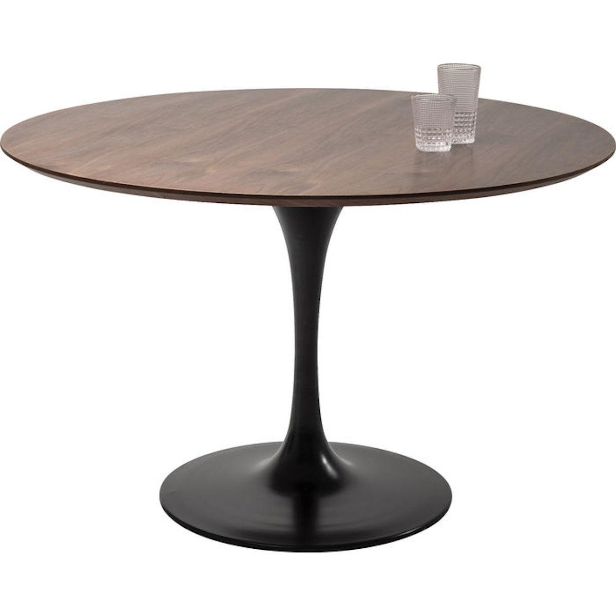 Table 120cm INVITATION Kare Design noyer-noir