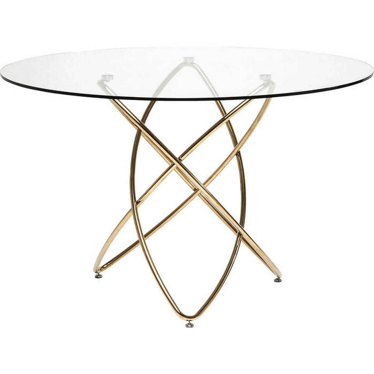Table 120cm MOLEKULAR Kare Design gold