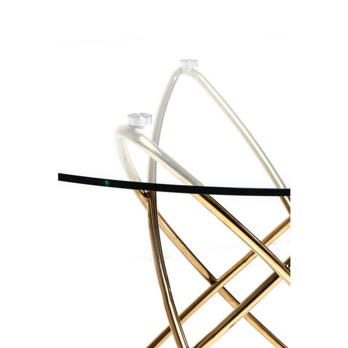 Table 120cm MOLEKULAR Kare Design gold