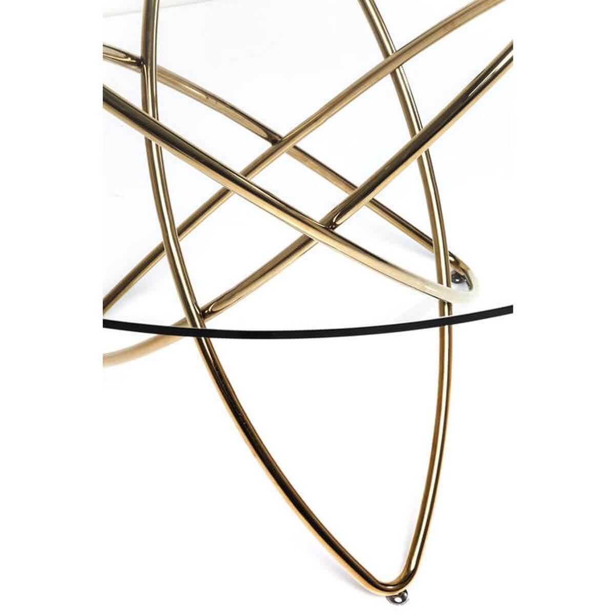 Table 120cm MOLEKULAR Kare Design gold
