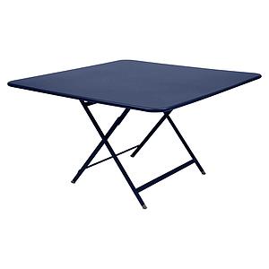 Table 128x128cm CARACTERE Fermob bleu abysse