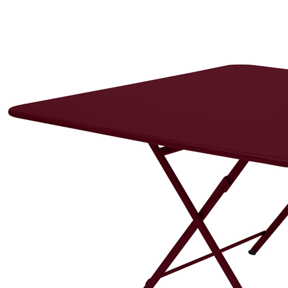 Table 128x128cm CARACTERE Fermob Cerise noire