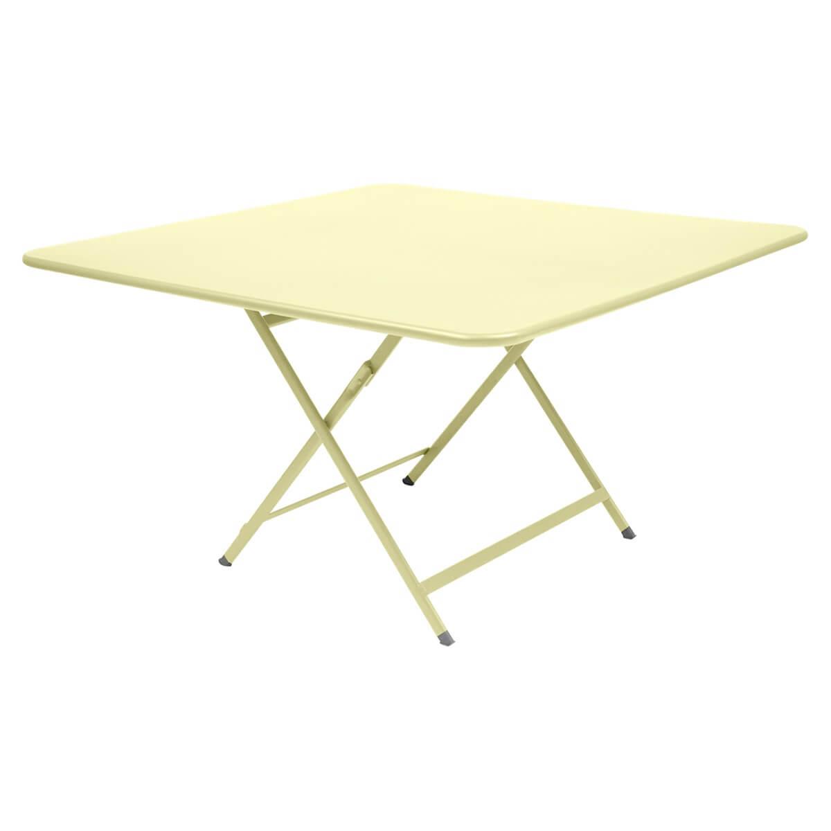 Table 128x128cm CARACTERE Fermob citron givré