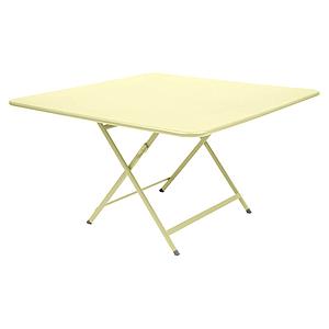 Table 128x128cm CARACTERE Fermob citron givré
