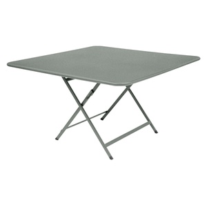 Table 128x128cm CARACTERE Fermob gris lapilli