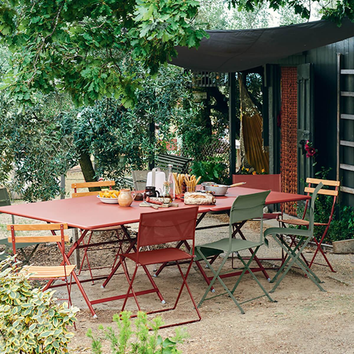 Table 128x128cm CARACTERE Fermob menthe glaciale