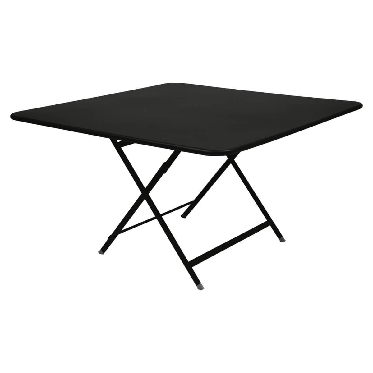 Table 128x128cm CARACTERE Fermob Noir reglisse
