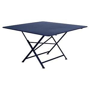 Table 128x128cm CARGO Fermob bleu abysse