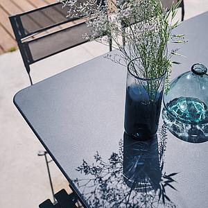 Table 128x128cm CARGO Fermob bleu acapulco