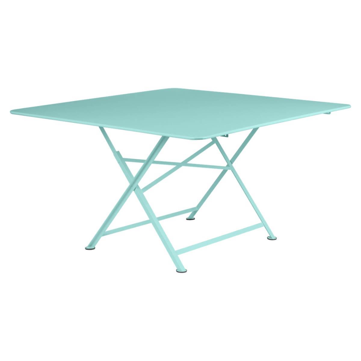 Table 128x128cm CARGO Fermob bleu lagune