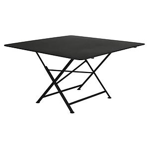 Table 128x128cm CARGO Fermob noir réglisse