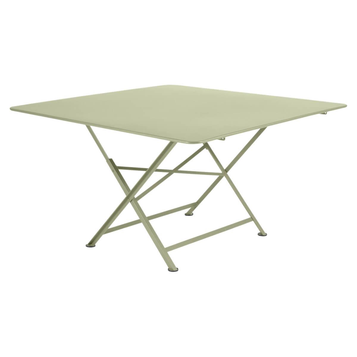 Table 128x128cm CARGO Fermob vert tilleul