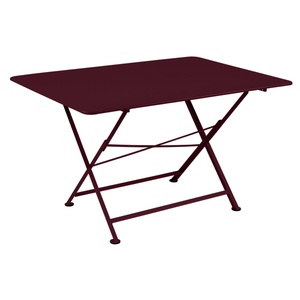 Table 128x90cm CARGO Fermob cerise noire