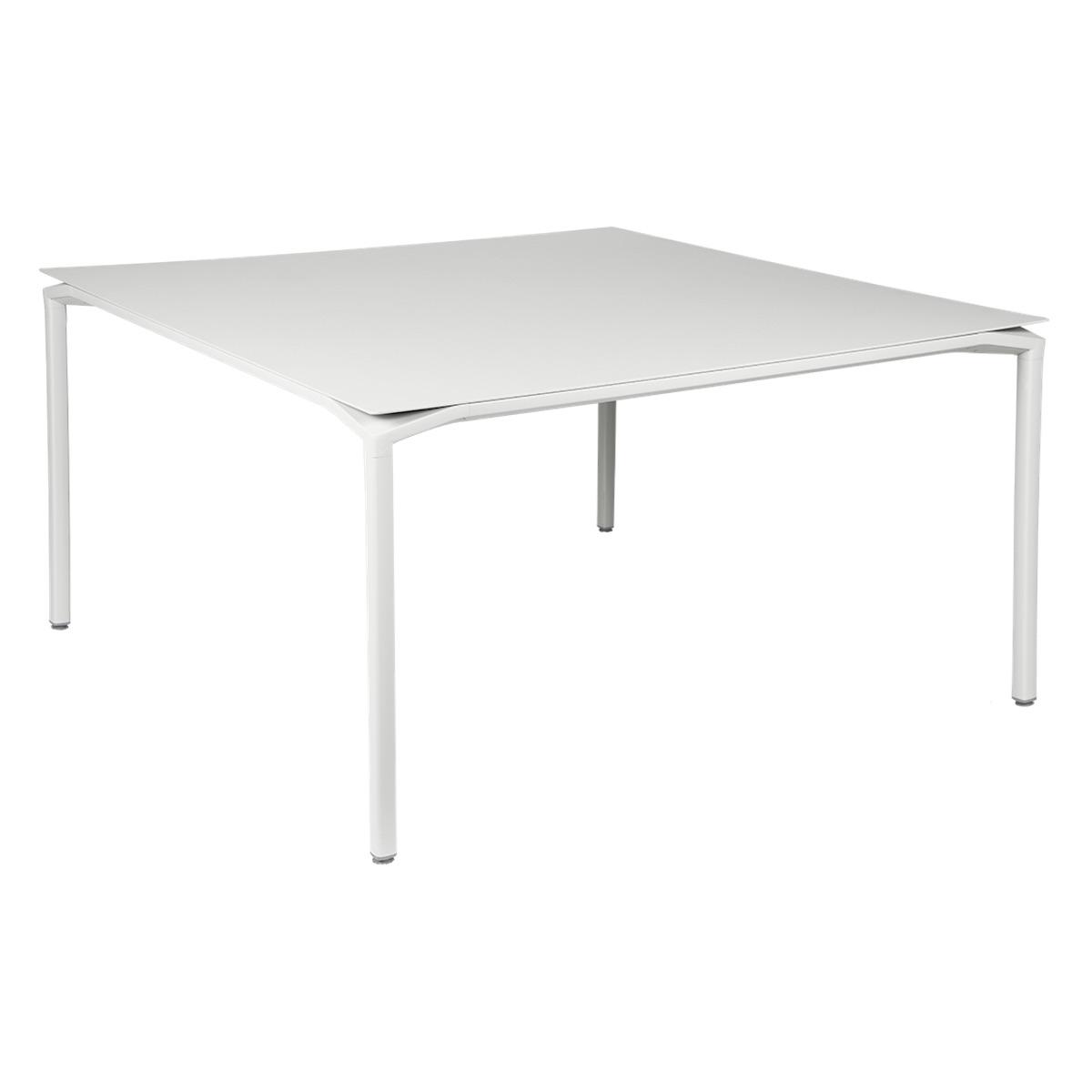 Table 140x140cm CALVI Fermob blanc coton