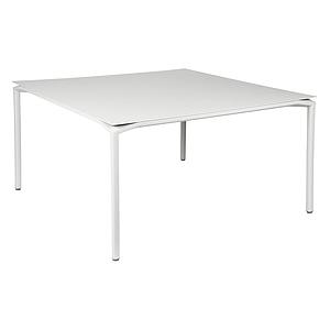Table 140x140cm CALVI Fermob blanc coton