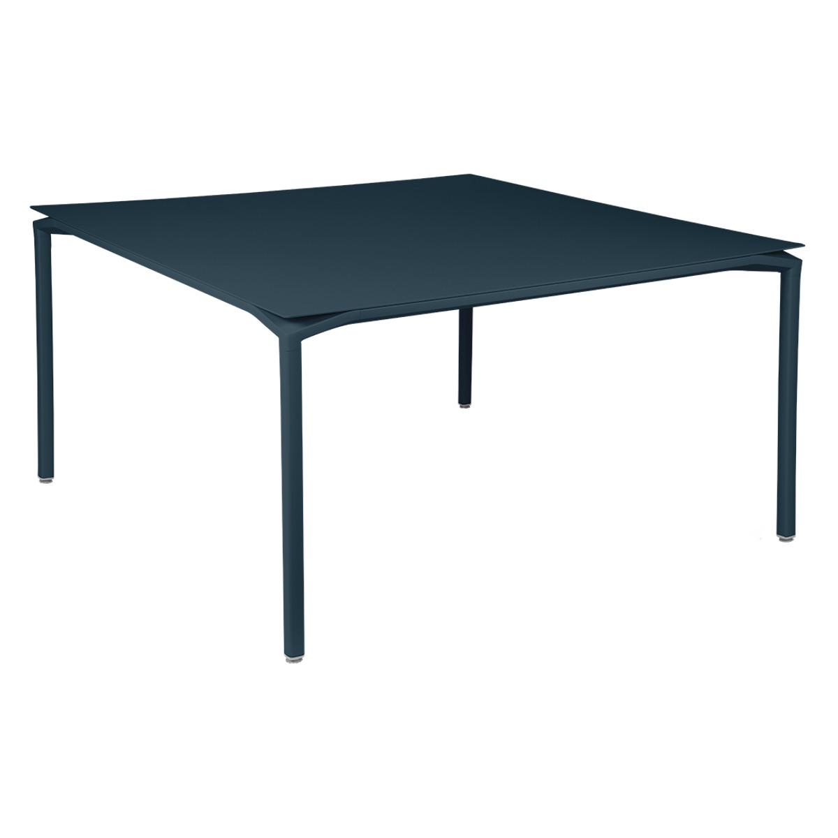 Table 140x140cm CALVI Fermob bleu acapulco