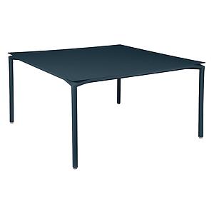 Table 140x140cm CALVI Fermob bleu acapulco