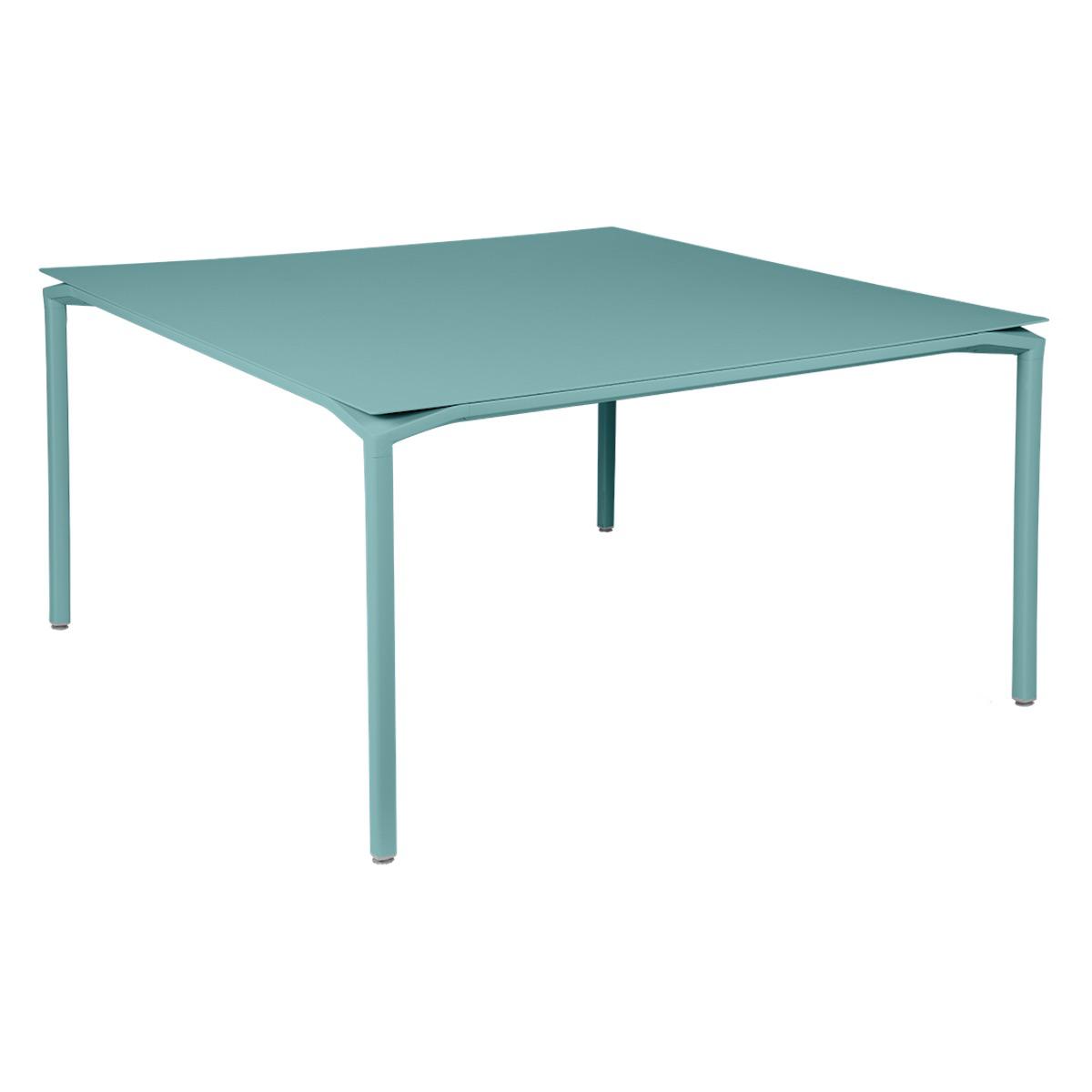 Table 140x140cm CALVI Fermob bleu lagune