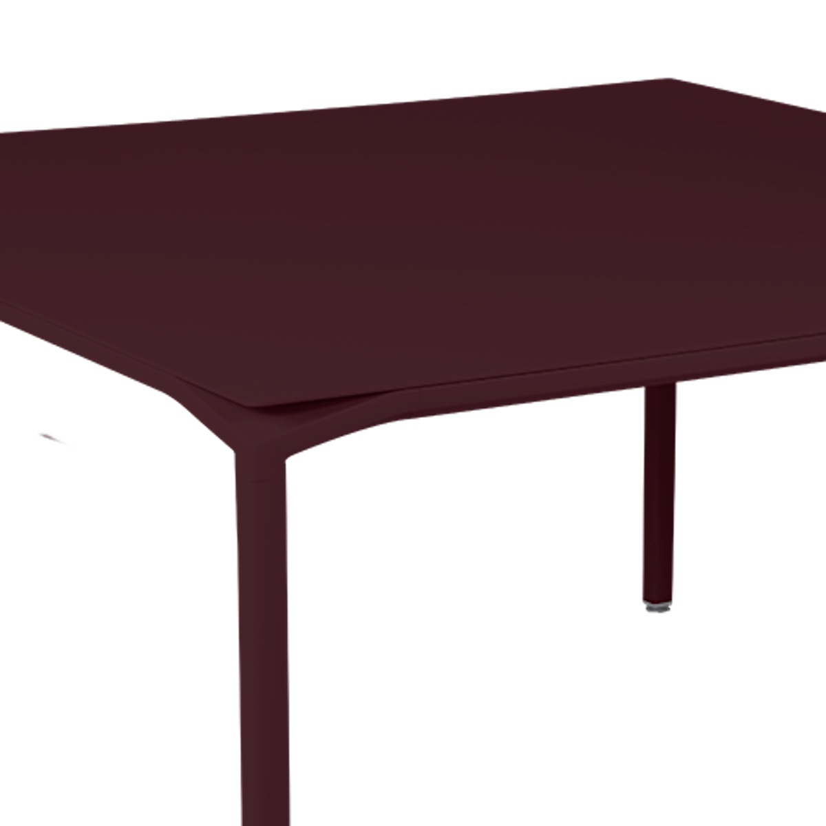 Table 140x140cm CALVI Fermob Cerise noire