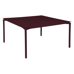 Table 140x140cm CALVI Fermob Cerise noire
