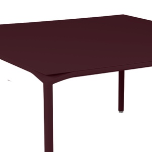 Table 140x140cm CALVI Fermob Cerise noire