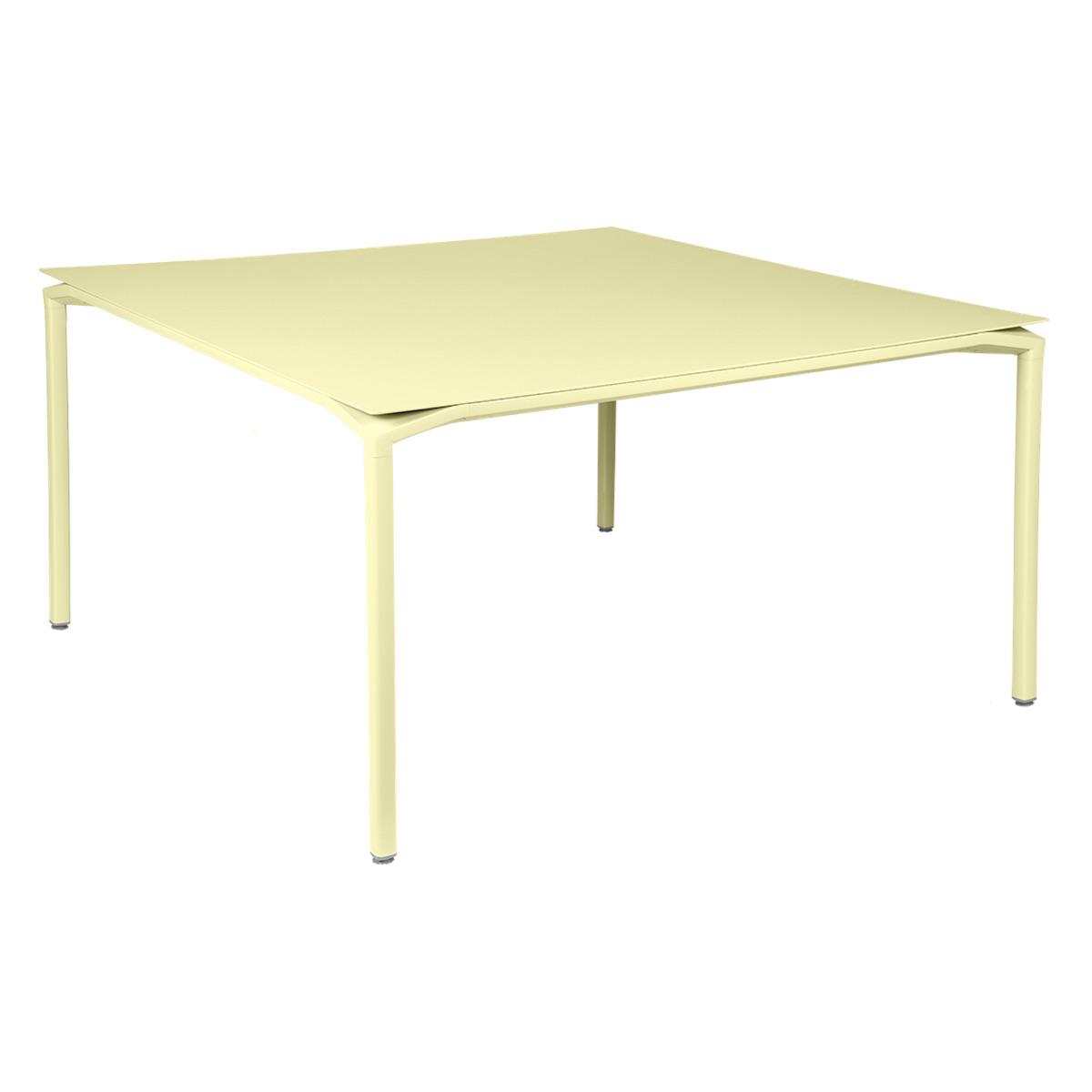 Table 140x140cm CALVI Fermob citron givré