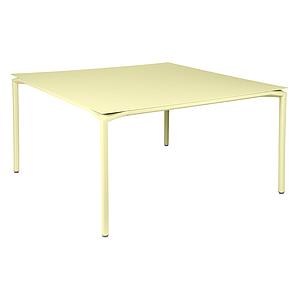Table 140x140cm CALVI Fermob citron givré