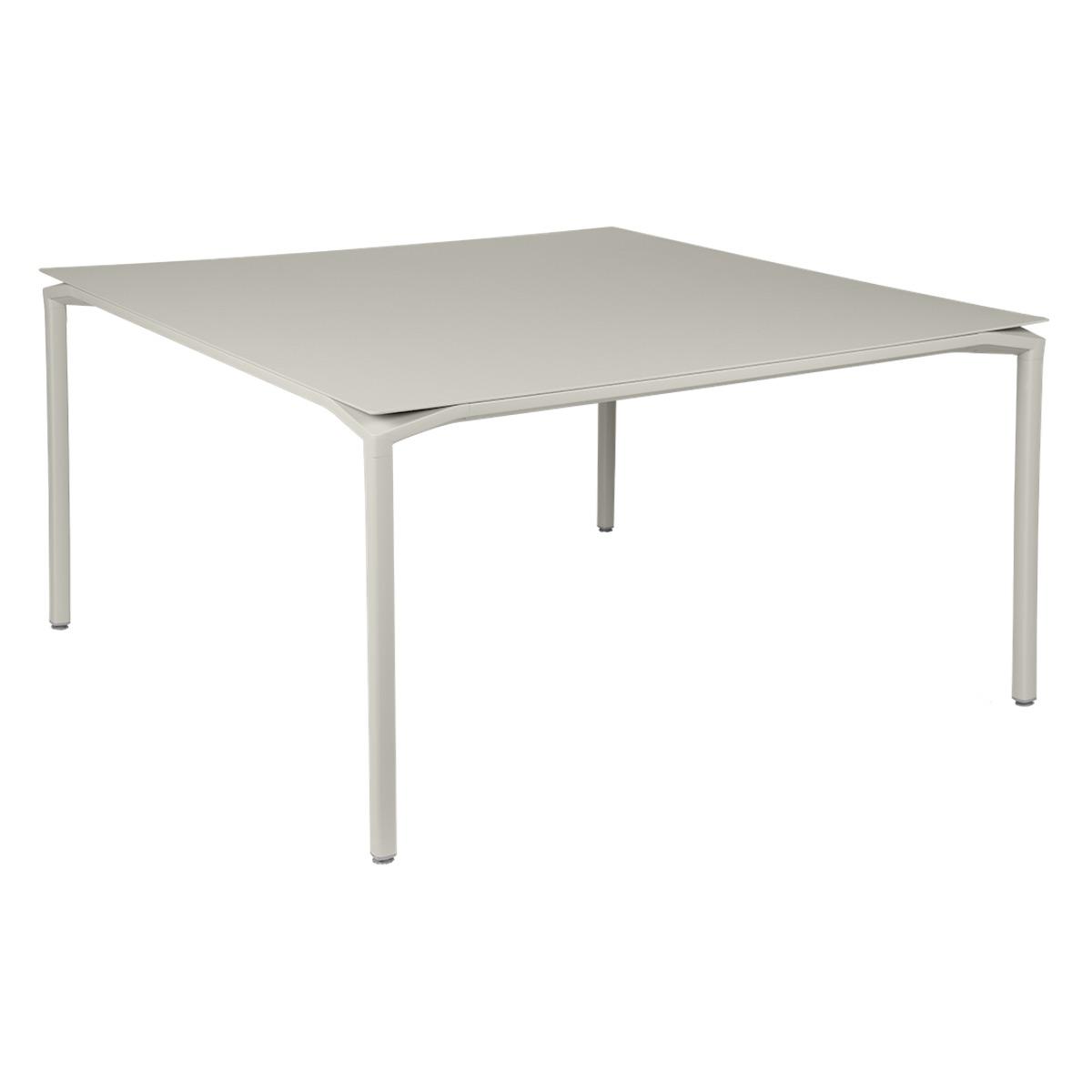 Table 140x140cm CALVI Fermob gris argile