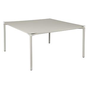 Table 140x140cm CALVI Fermob gris argile