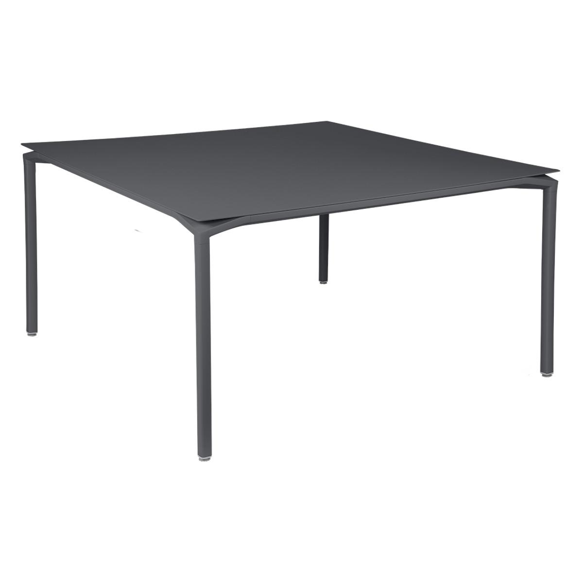 Table 140x140cm CALVI Fermob gris carbone