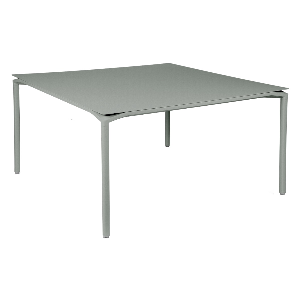 Table 140x140cm CALVI Fermob gris lapilli 