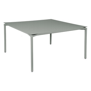 Table 140x140cm CALVI Fermob gris lapilli 