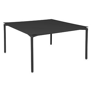 Table 140x140cm CALVI Fermob noir réglisse