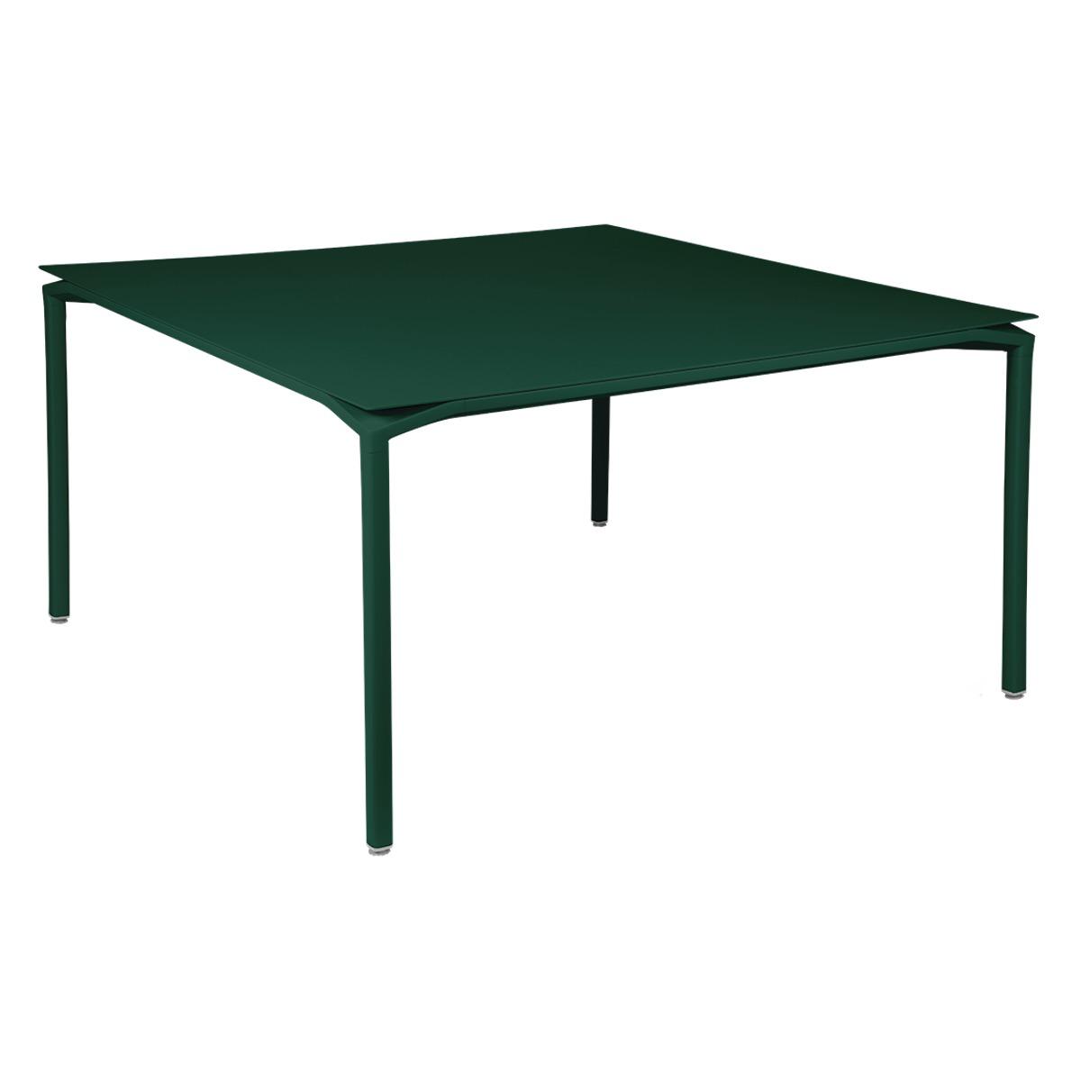 Table 140x140cm CALVI Fermob vert cèdre