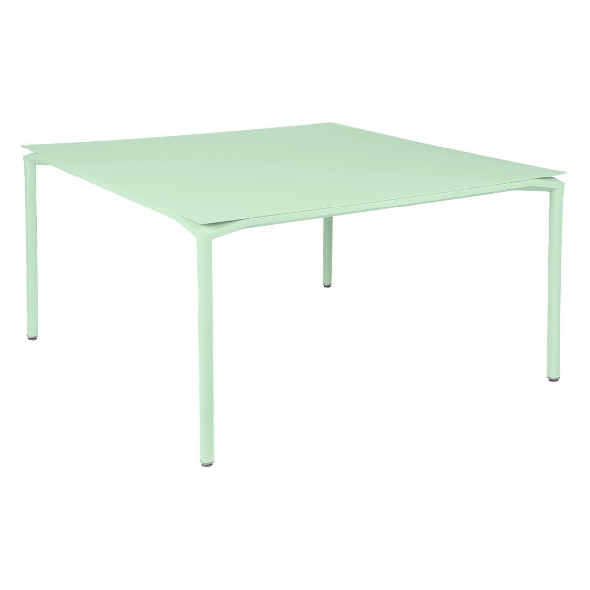 Table 140x140cm CALVI Fermob vert opaline