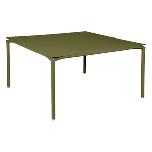 Table 140x140cm CALVI Fermob vert pesto