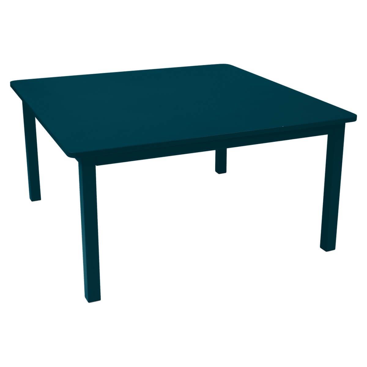 Table 143x143cm CRAFT Fermob bleu acapulco