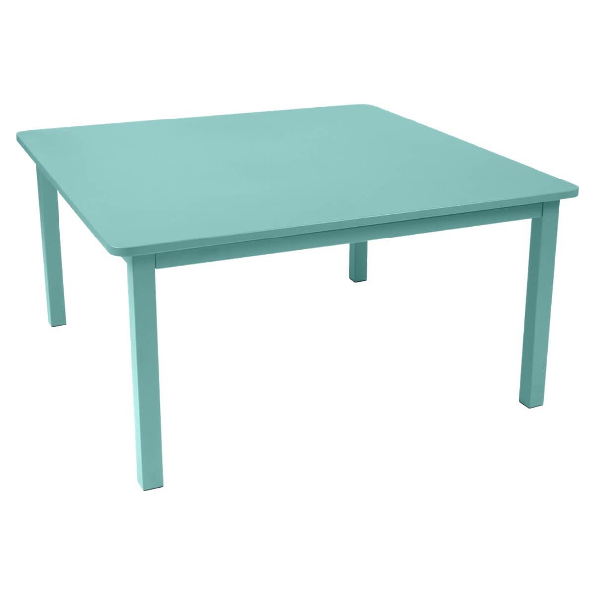 Table 143x143cm CRAFT Fermob Bleu lagune