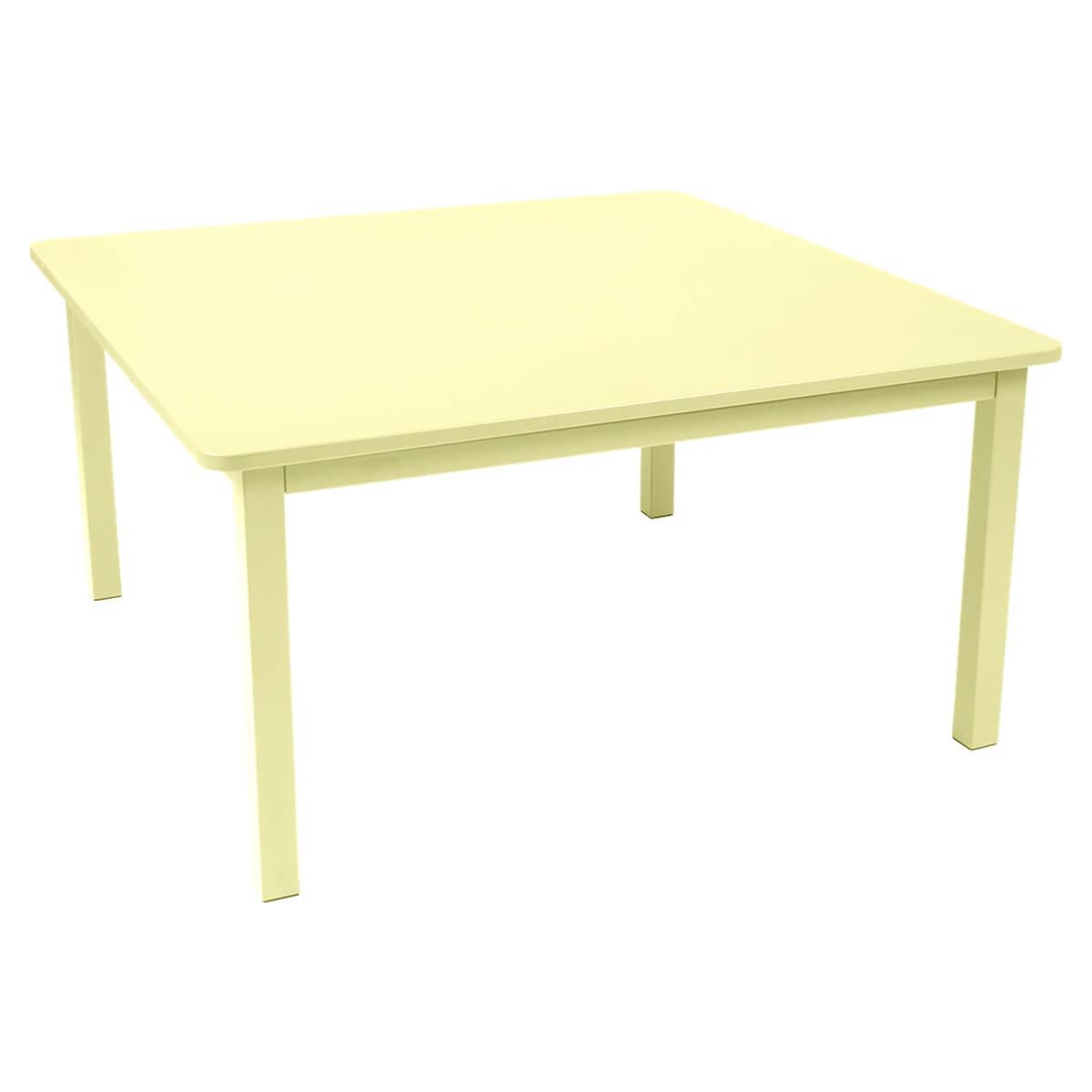 Table 143x143cm CRAFT Fermob citron givré