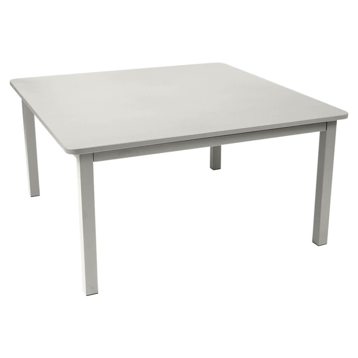 Table 143x143cm CRAFT Fermob gris argile