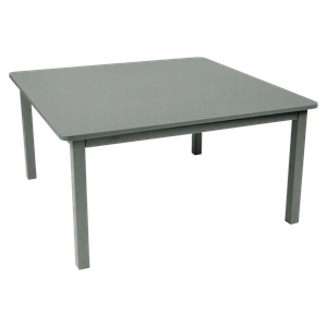 Table 143x143cm CRAFT Fermob gris lapilli