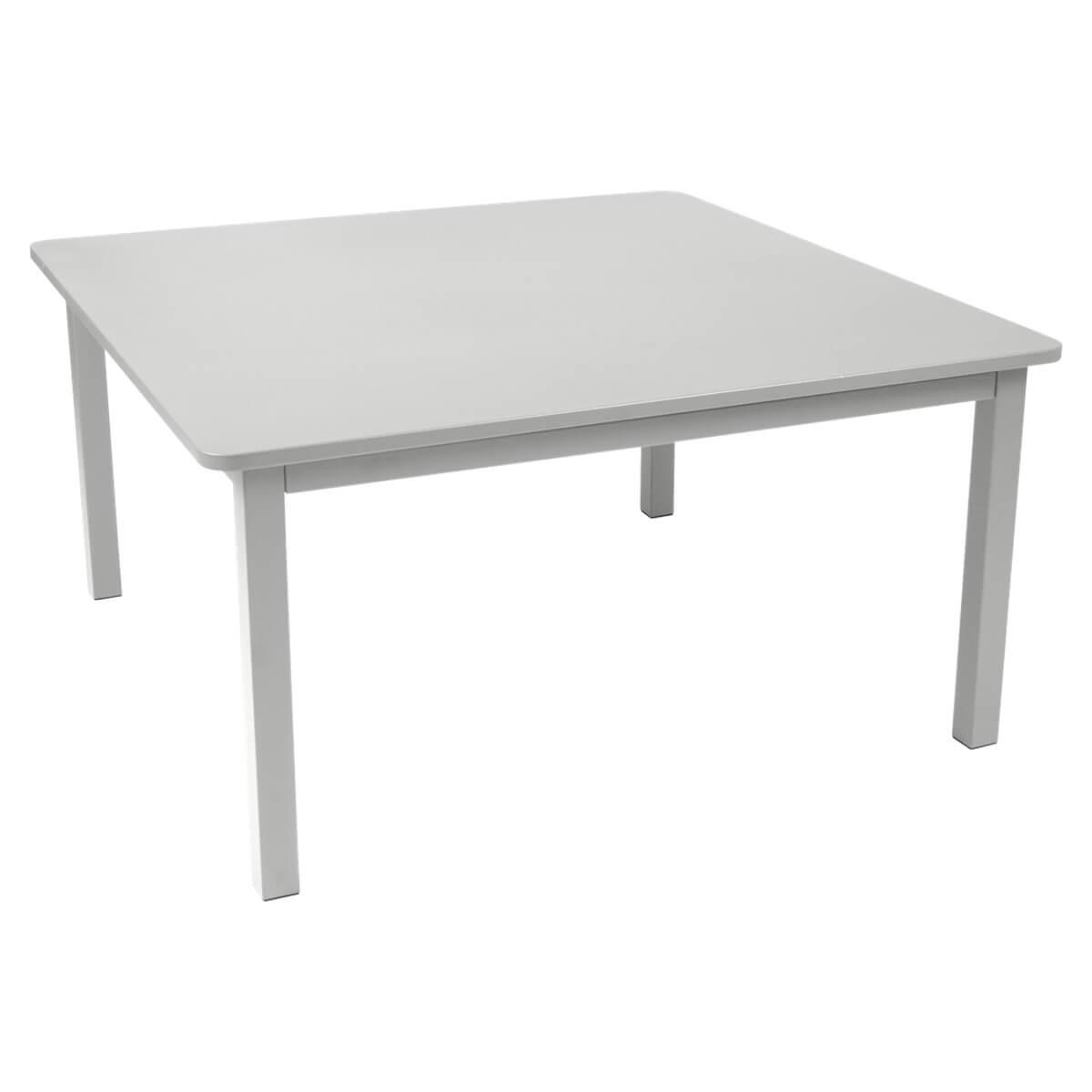 Table 143x143cm CRAFT Fermob gris métal