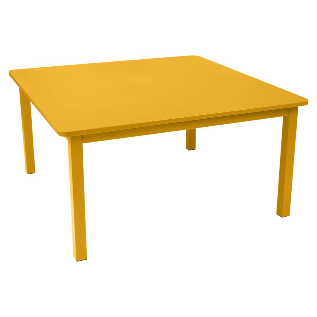 Table 143x143cm CRAFT Fermob miel