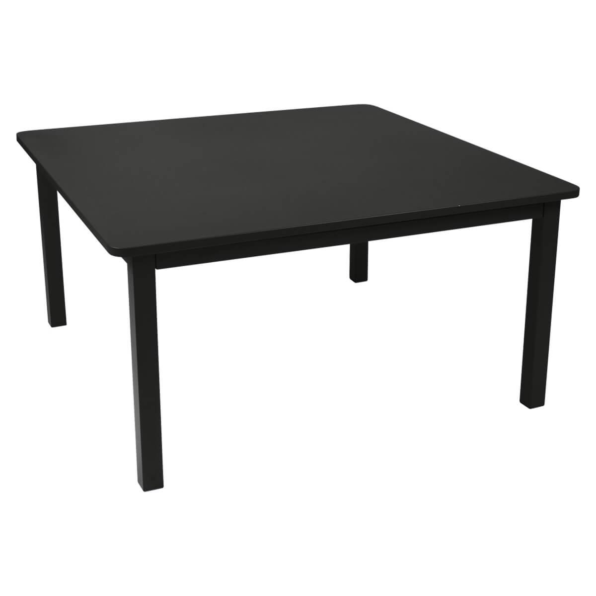 Table 143x143cm CRAFT Fermob noir réglisse
