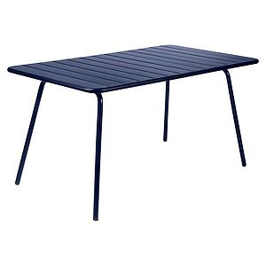 Table 143x80cm LUXEMBOURG Fermob Bleu Abysse