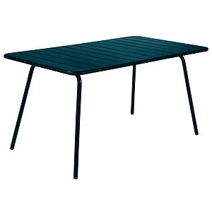 Table 143x80cm LUXEMBOURG Fermob bleu acapulco