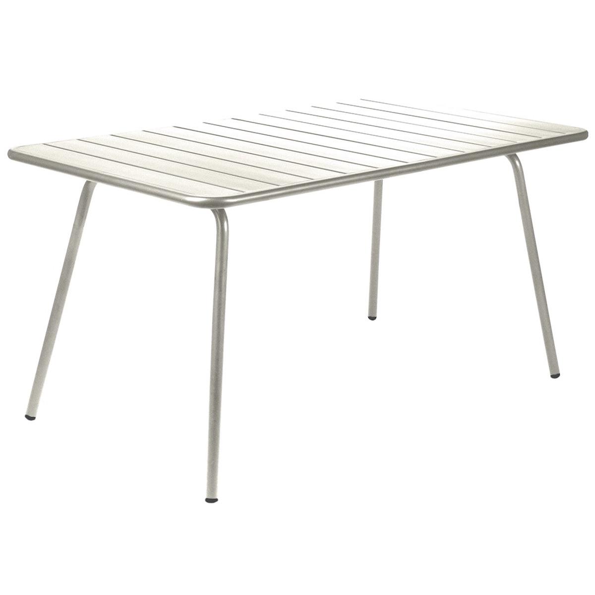 Table 143x80cm LUXEMBOURG Fermob gris argile