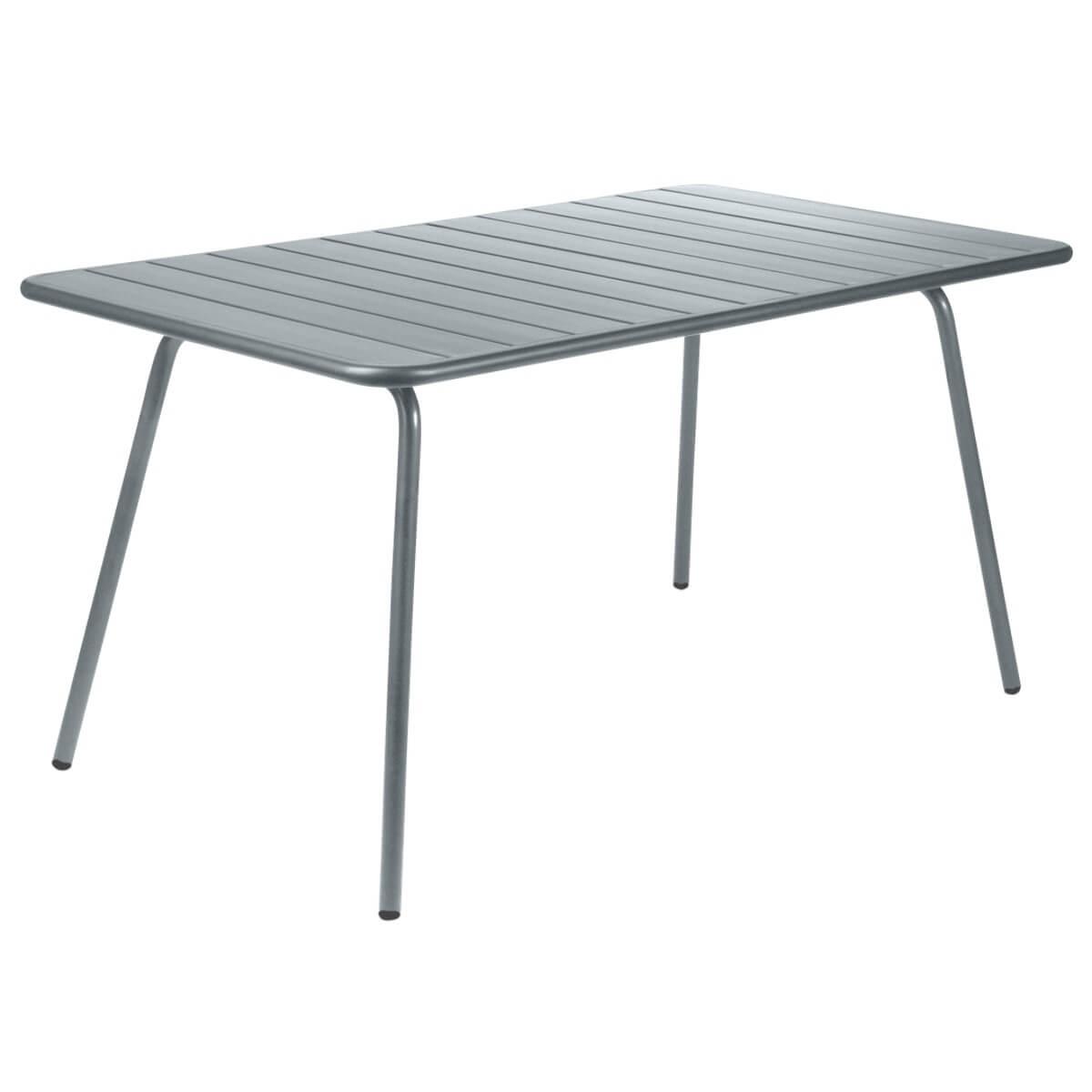 Table 143x80cm LUXEMBOURG Fermob gris orage