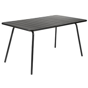 Table 143x80cm LUXEMBOURG Fermob noir réglisse